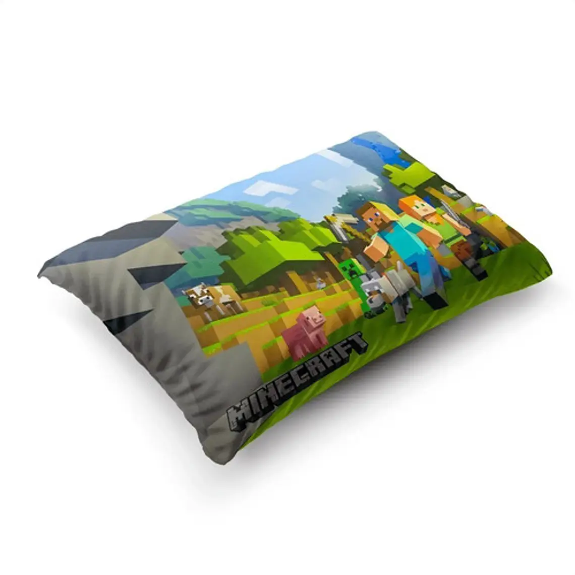 Funda De Almohada Minecraft 70x45cm Vudú Love  2