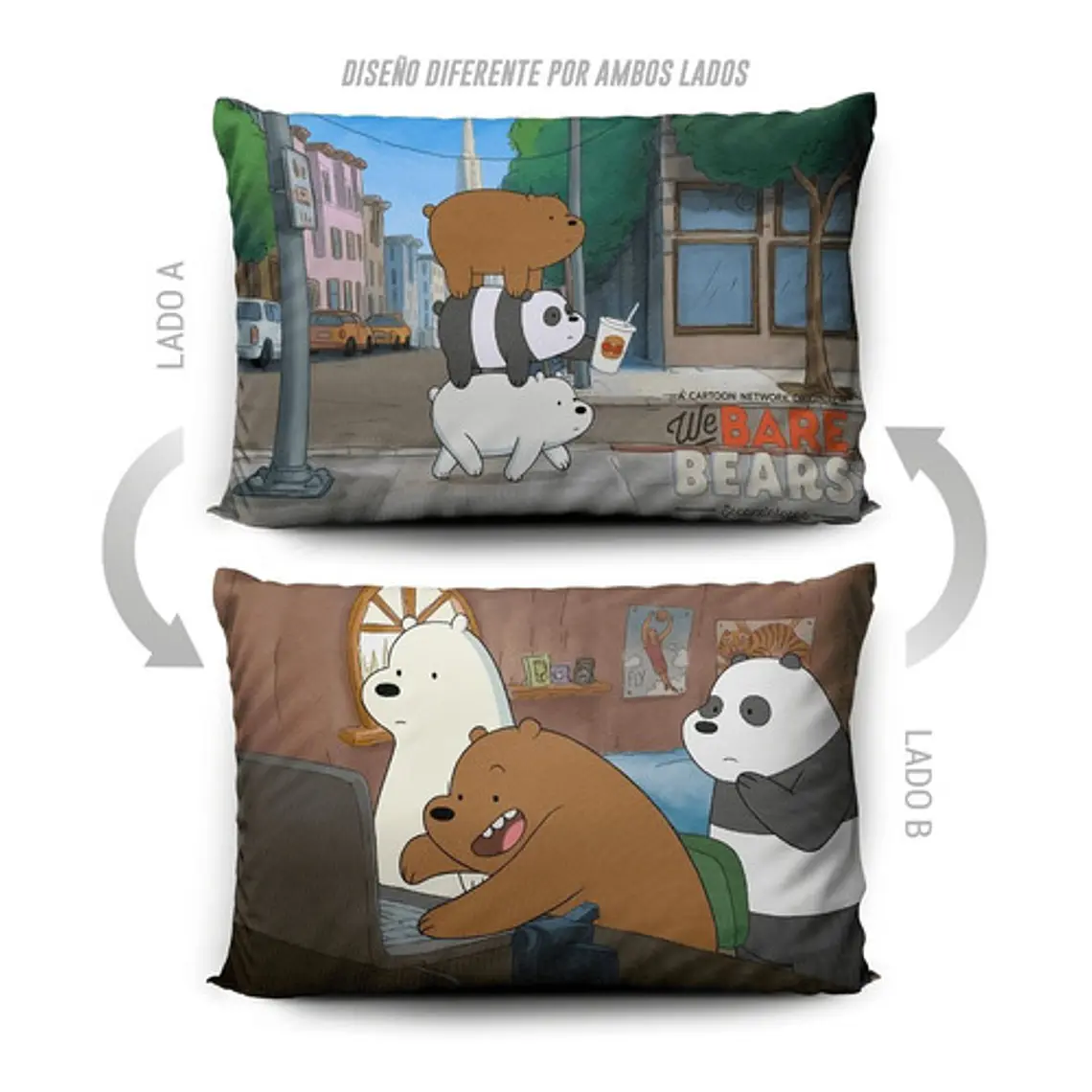 Funda De Almohada Osos Escandalosos 70x45cm Vudú Love  5