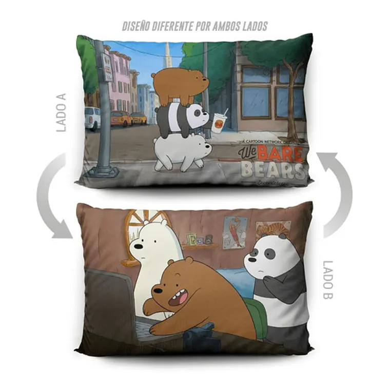 Funda De Almohada Osos Escandalosos 70x45cm Vudú Love  5