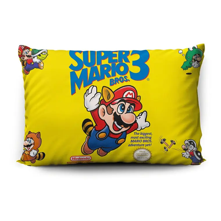 Funda De Almohada Super Mario Bros. 3 70x45cm Vudú Love 1