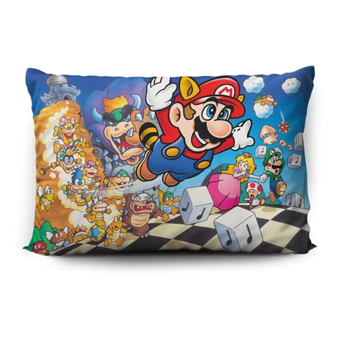 Funda De Almohada Super Mario Bros. 3 70x45cm Vudú Love 2