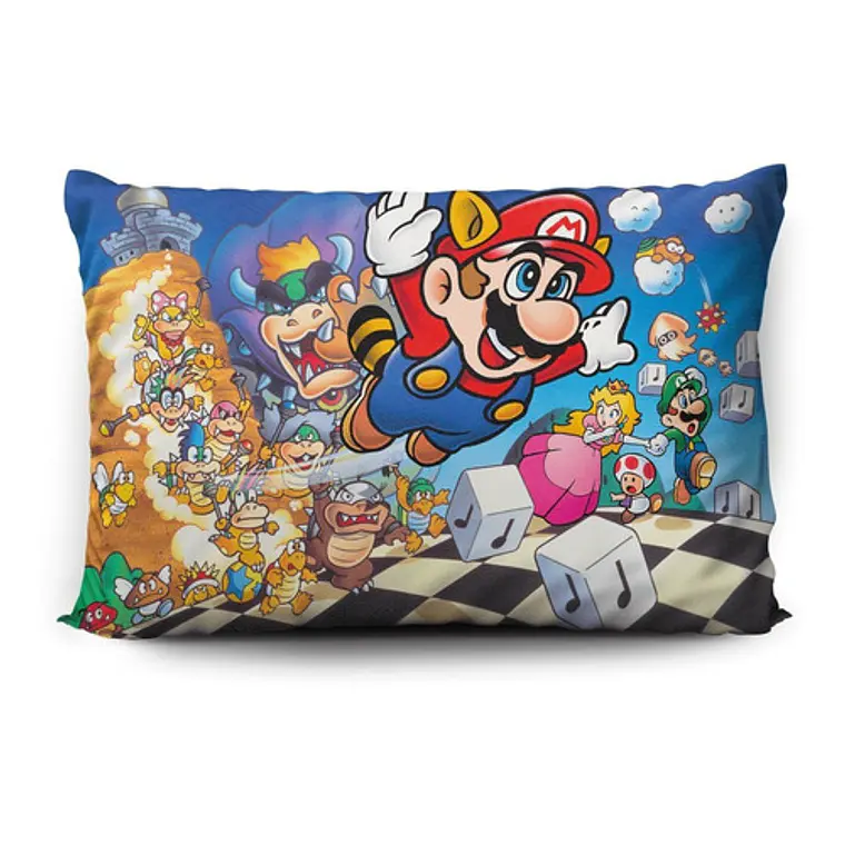 Funda De Almohada Super Mario Bros. 3 70x45cm Vudú Love 2