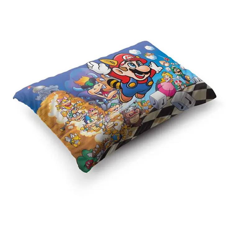 Funda De Almohada Super Mario Bros. 3 70x45cm Vudú Love 4