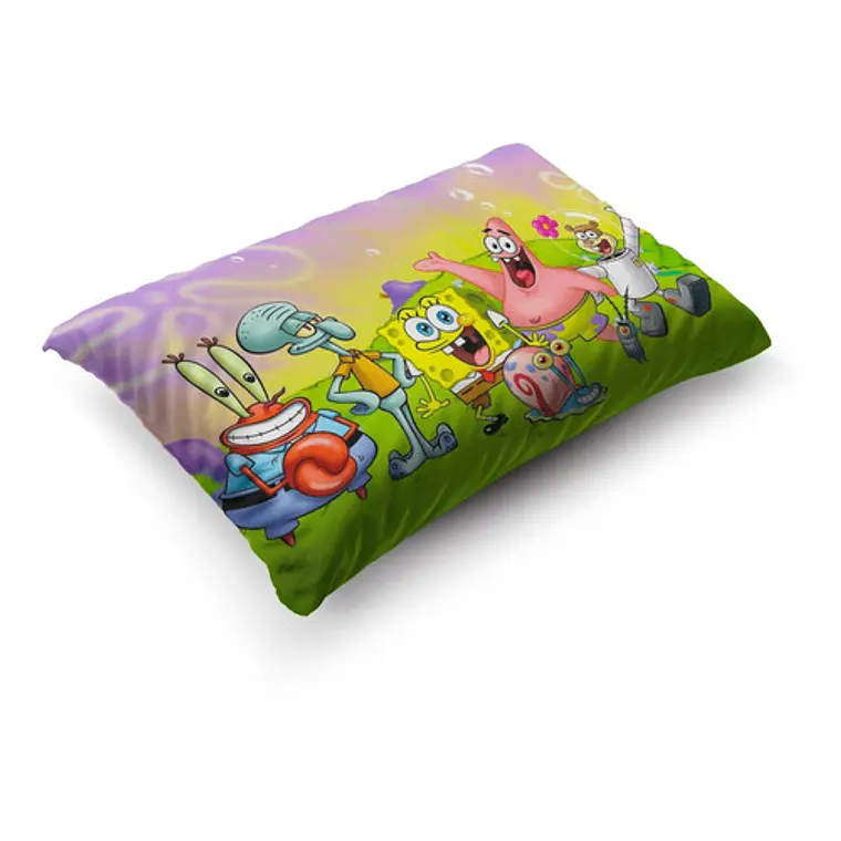 Funda De Almohada Bob Esponja 70x45cm Vudú Love  4
