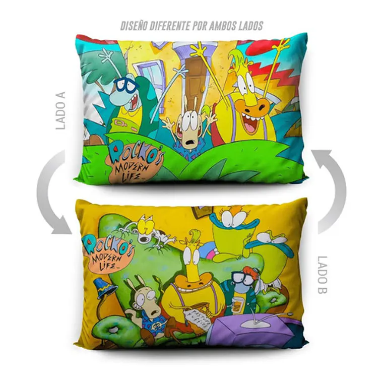 Funda De Almohada Rocko 70x45cm Doble Estampado Vudú Love  5