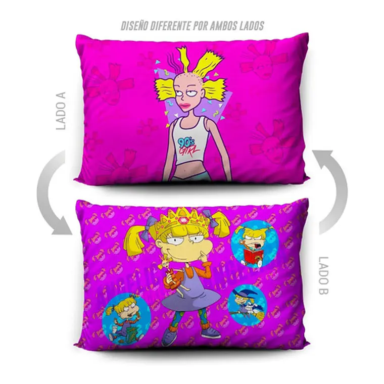 Funda De Almohada Rugrats Angelica 70x45cm Vudú Love  5