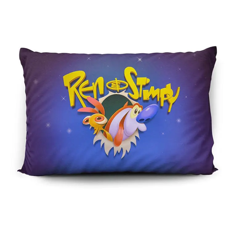 Funda De Almohada Ren & Stimpy 70x45cm Vudú Love  2