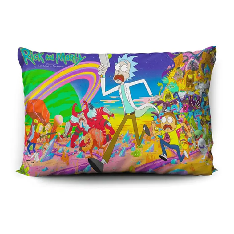 Funda De Almohada Rick & Morty 70x45cm Vudú Love  1