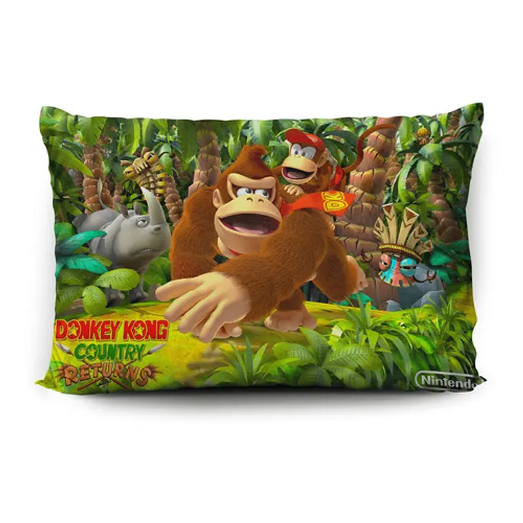 Funda De Almohada Donkey Kong Country 70x45cm Vudú Love 2