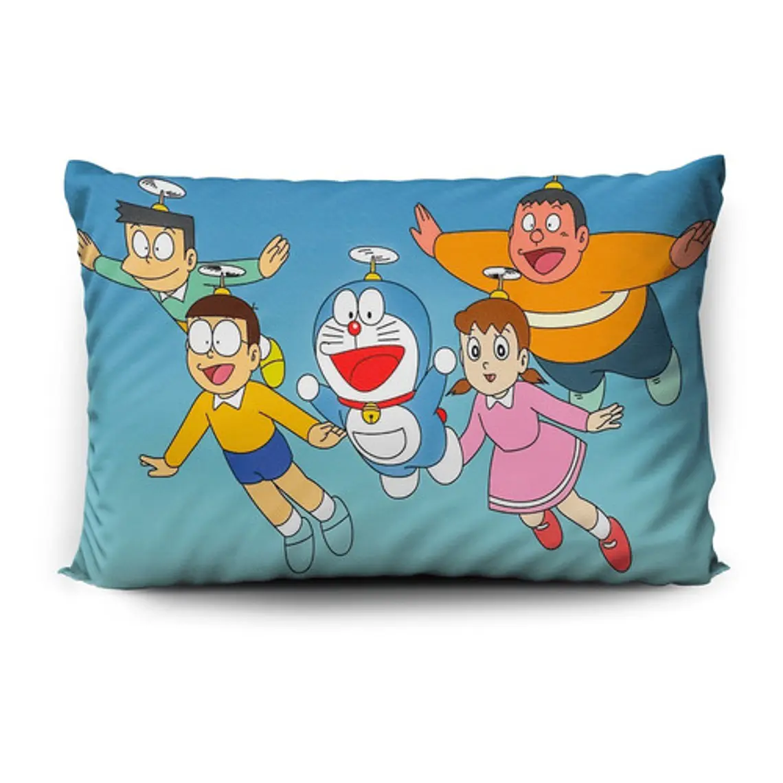 Funda De Almohada Doraemon 70x45cm Doble Estampado Vudú Love 1