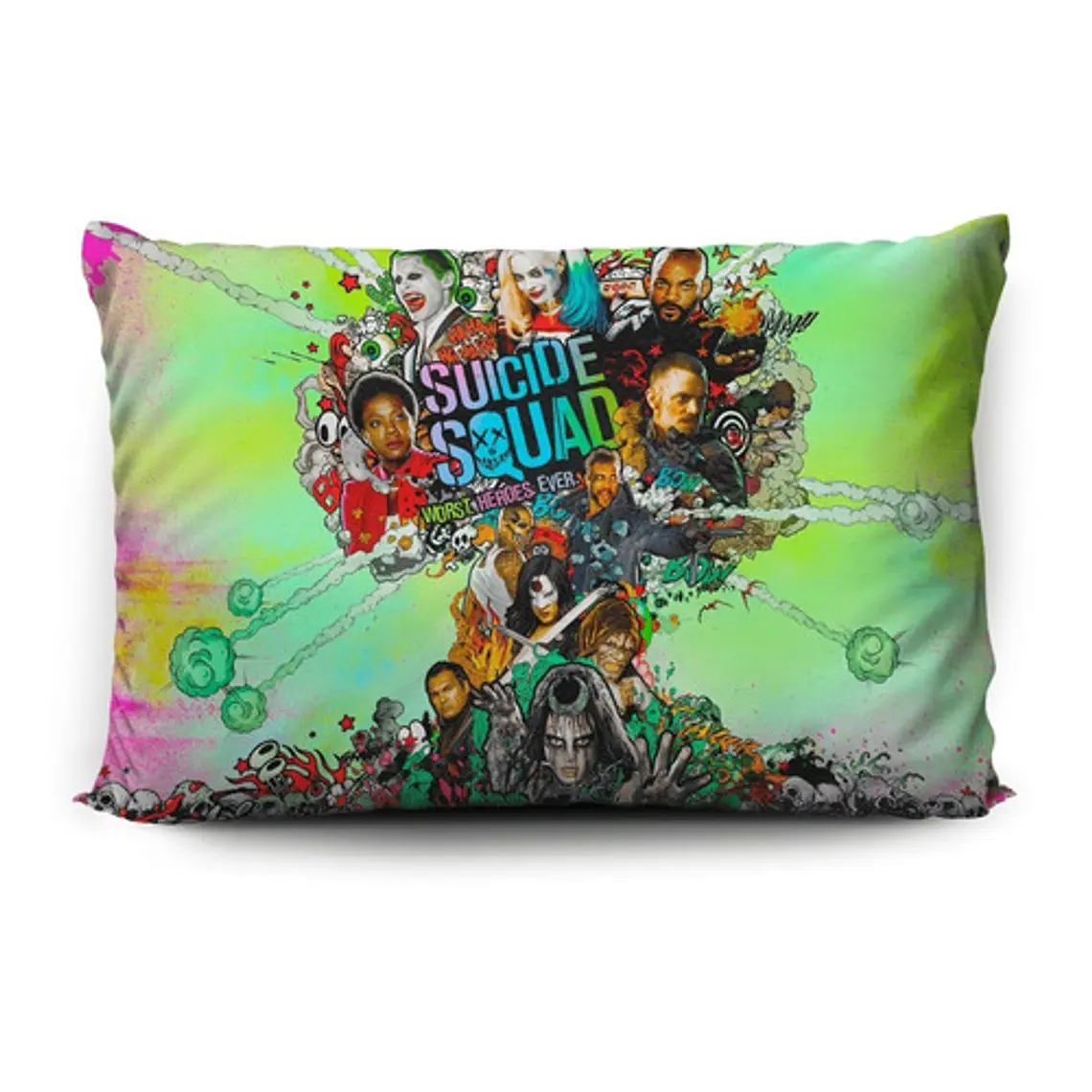 Funda De Almohada Joker 70x45cm Doble Estampado Vudú Love  2