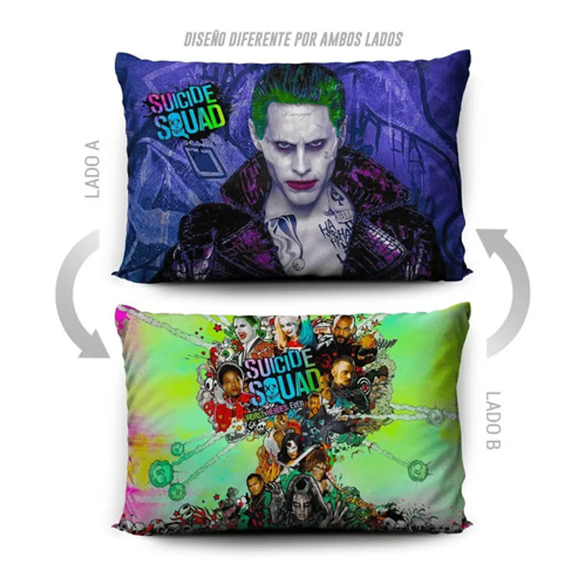 Funda De Almohada Joker 70x45cm Doble Estampado Vudú Love  5