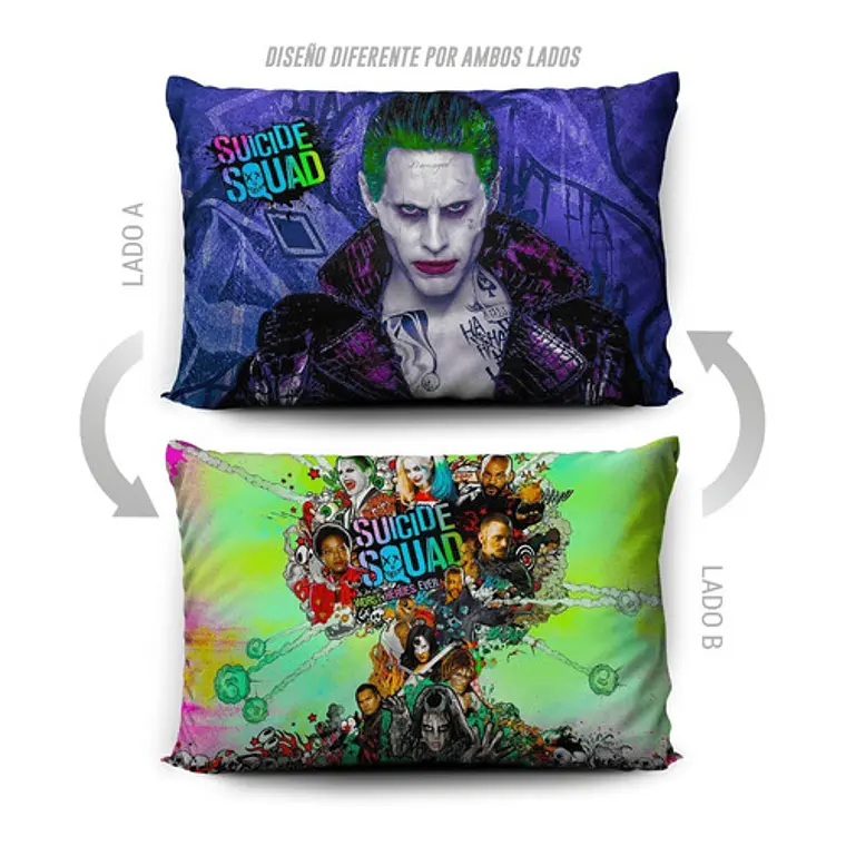 Funda De Almohada Joker 70x45cm Doble Estampado Vudú Love  5