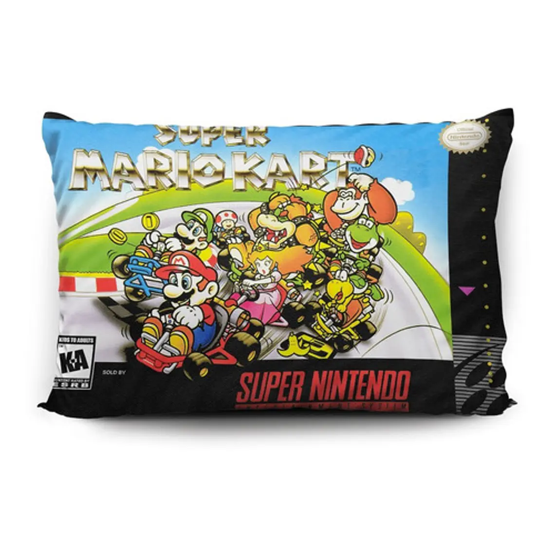 Funda De Almohada Super Mario Kart 70x45cm Vudú Love  1
