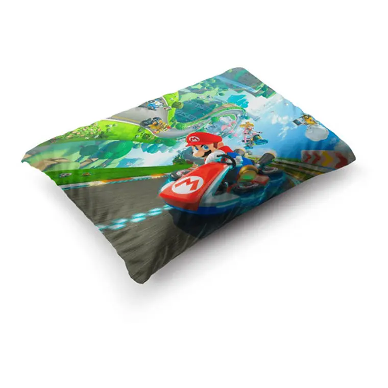 Funda De Almohada Super Mario Kart 70x45cm Vudú Love  4