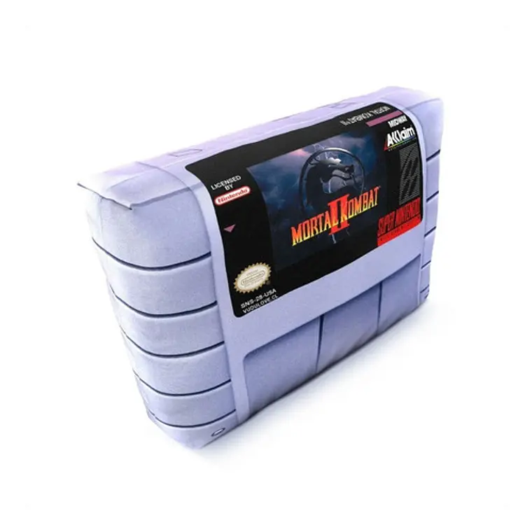 Cojín Super Nintendo Mortal Kombat 2 30x20cm Vudú Love 2