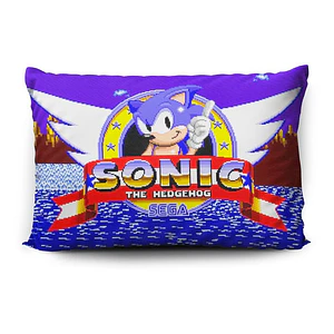 Funda De Almohada Sonic Sega Y Sonic Boom 70x45cm Vudú Love 