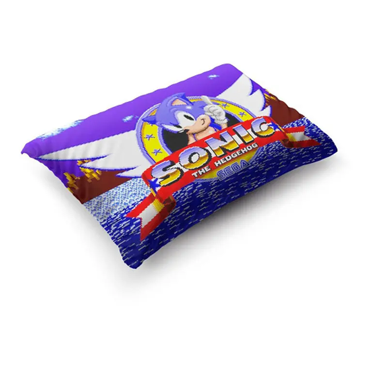 Funda De Almohada Sonic Sega Y Sonic Boom 70x45cm Vudú Love  3