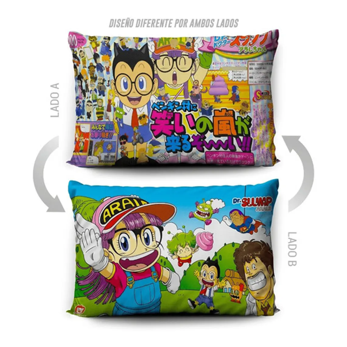 Funda De Almohada Arale Dr Slump 70x45cm  Vudú Love  5