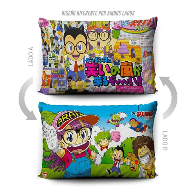 Funda De Almohada Arale Dr Slump 70x45cm  Vudú Love  5