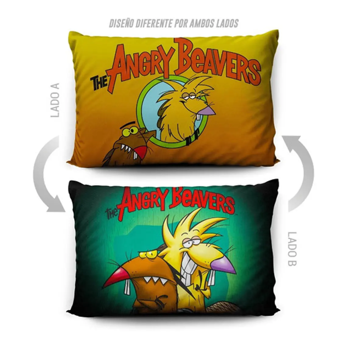 Funda De Almohada Castores Cascarrabias 70x45cm Vudú Love  5