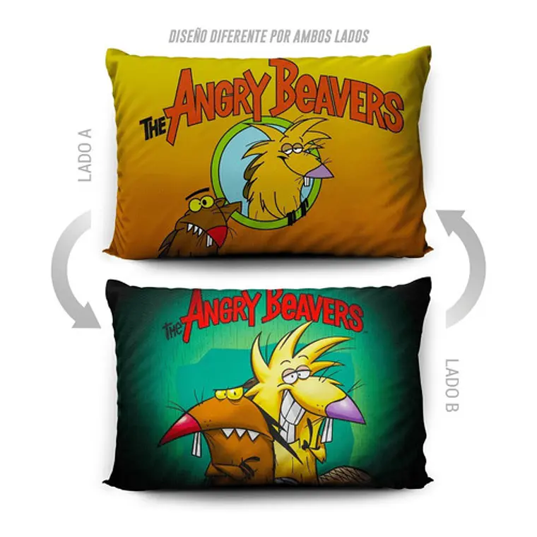 Funda De Almohada Castores Cascarrabias 70x45cm Vudú Love  5