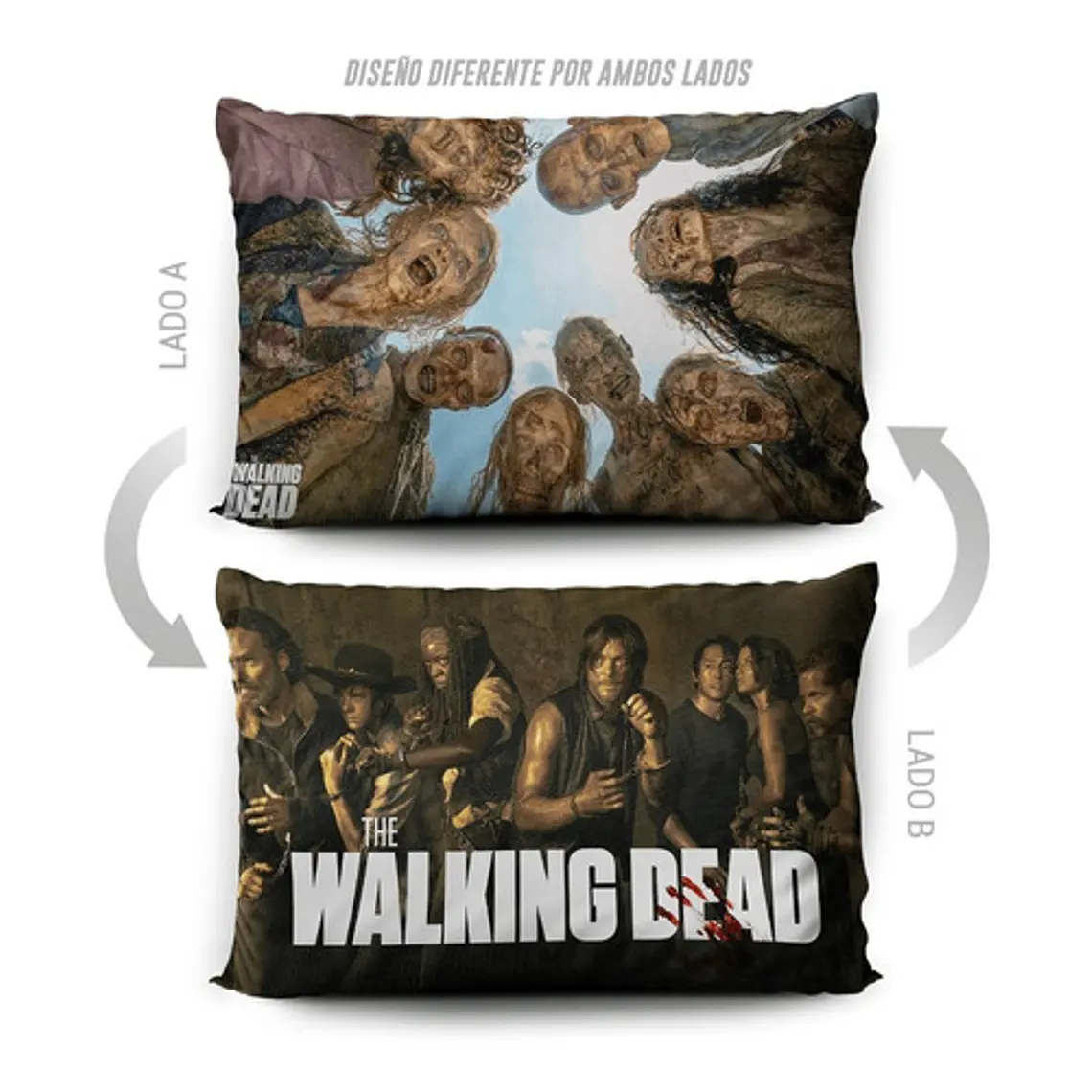Funda De Almohada Walking Dead 70x45cm Vudú Love  5
