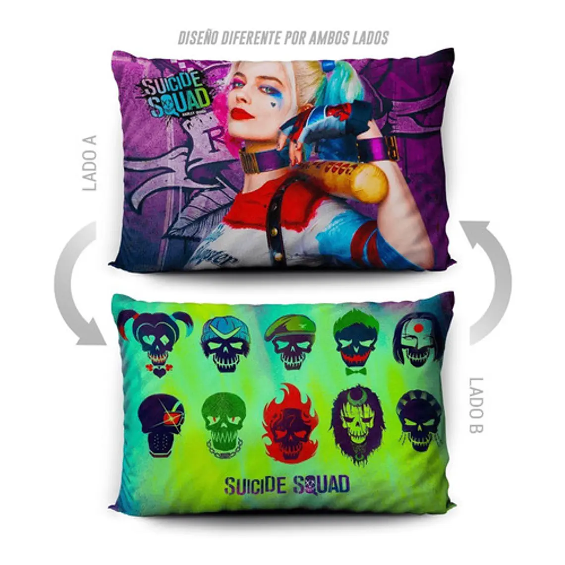 Funda De Almohada Harley Quinn 70x45cm Vudú Love 5