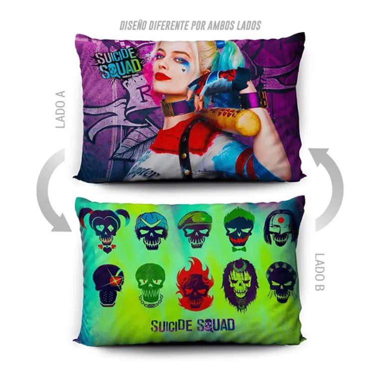 Funda De Almohada Harley Quinn 70x45cm Vudú Love 5