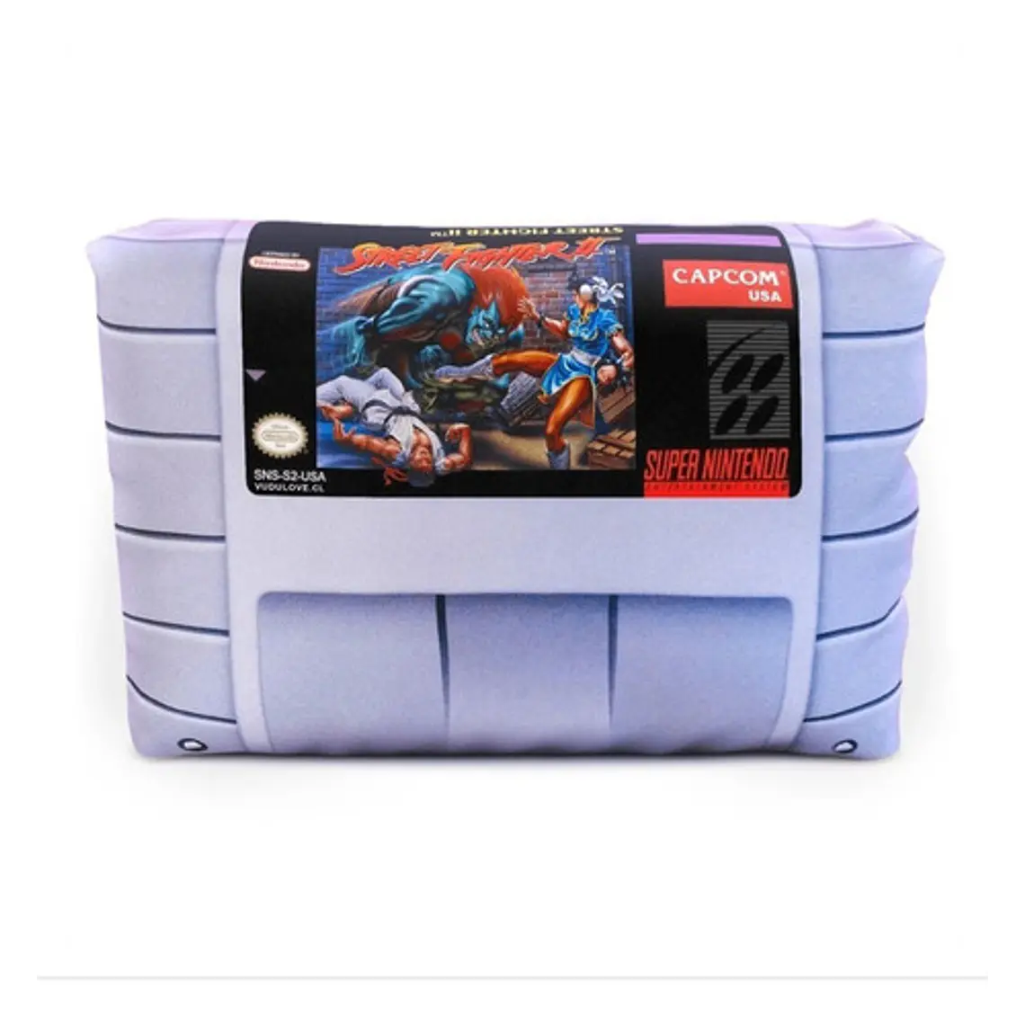 Cojín Super Nintendo Street Fighter 2 30x20cm Vudú Love 1