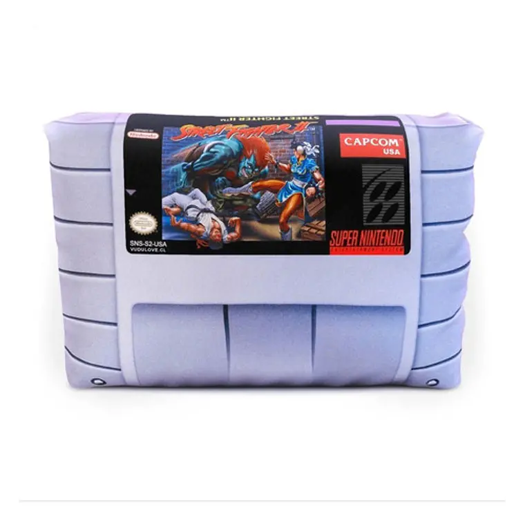 Cojín Super Nintendo Street Fighter 2 30x20cm Vudú Love 1