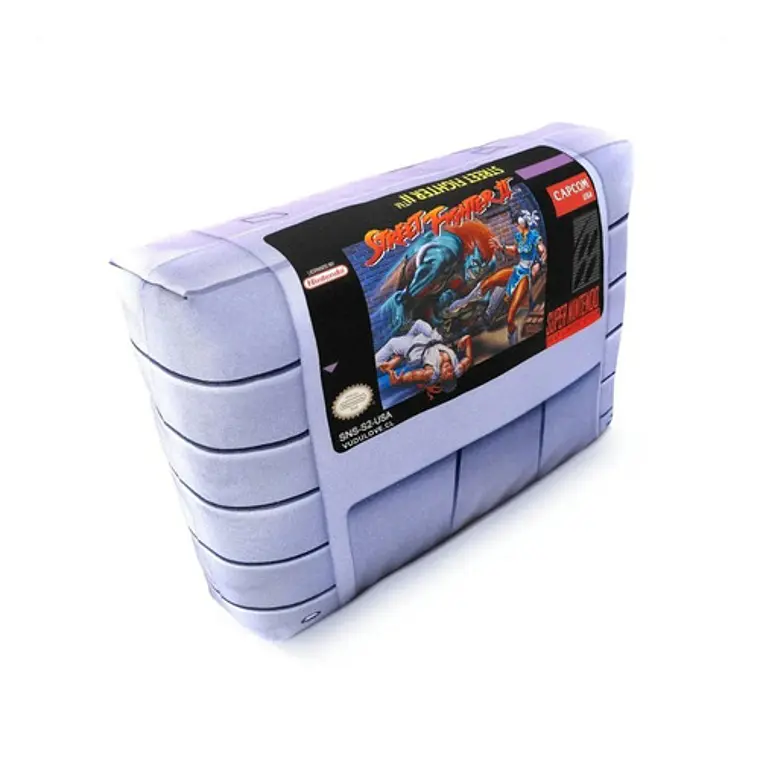 Cojín Super Nintendo Street Fighter 2 30x20cm Vudú Love 2