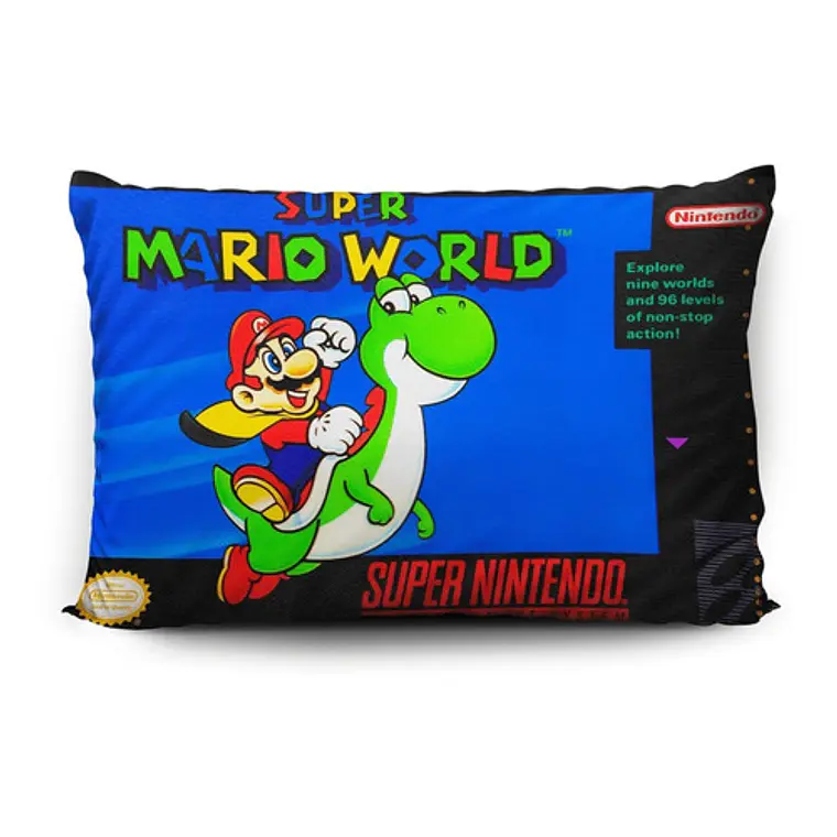 Funda De Almohada Super Mario World 70x45cm Vudú Love 1