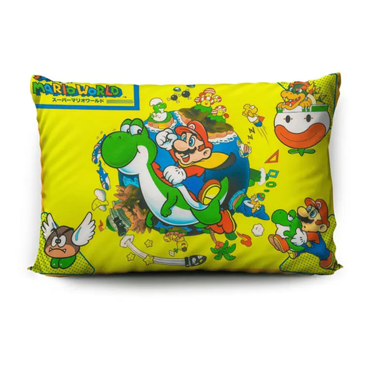 Funda De Almohada Super Mario World 70x45cm Vudú Love 2