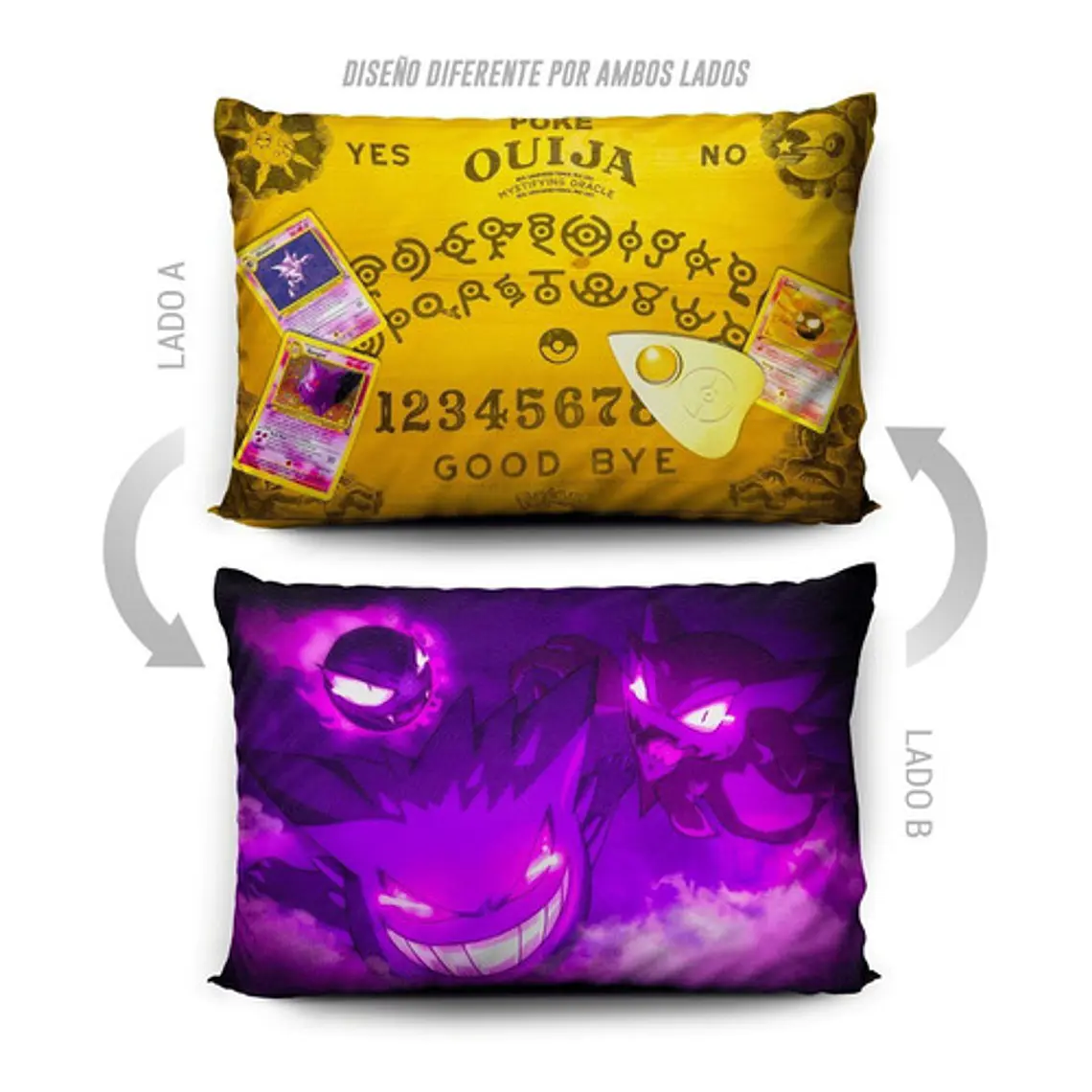 Funda De Almohada Pokémon Poke Ouija 70x45cm Vudú Love  5