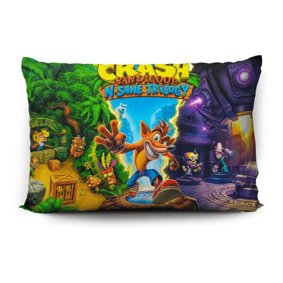 Funda De Almohada Crash Bandicoot 70x45cm Vudú Love  1