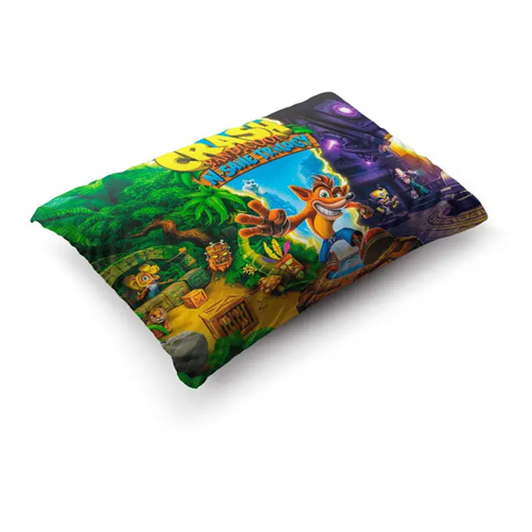Funda De Almohada Crash Bandicoot 70x45cm Vudú Love  3