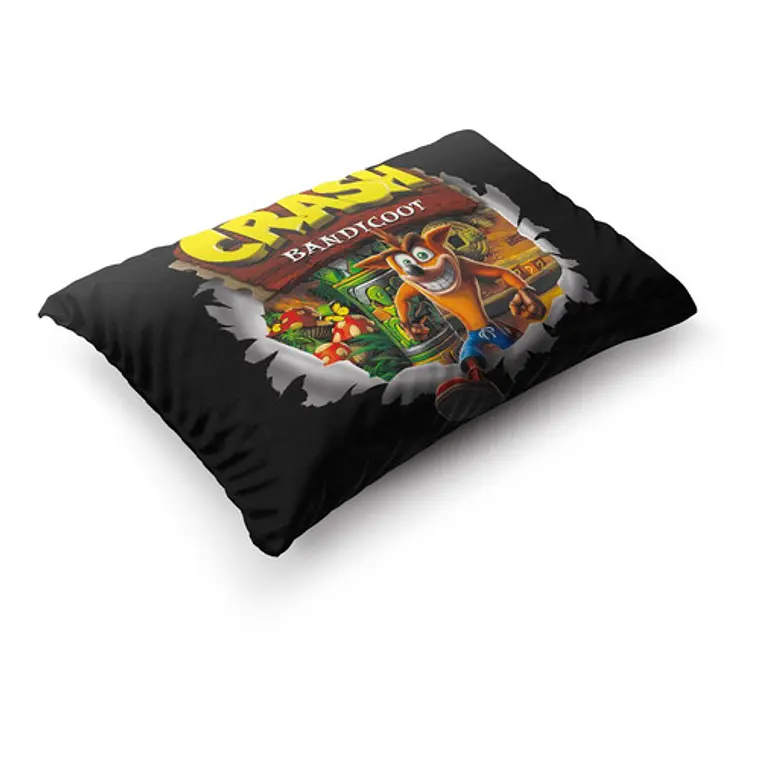 Funda De Almohada Crash Bandicoot 70x45cm Vudú Love  4