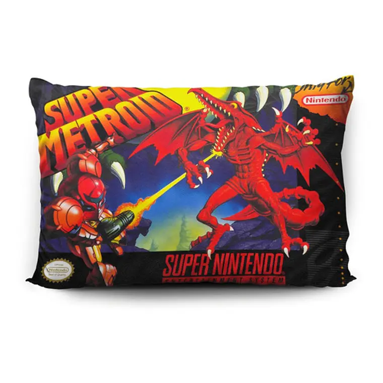 Funda De Almohada Super Metroid 70x45cm Vudú Love 1