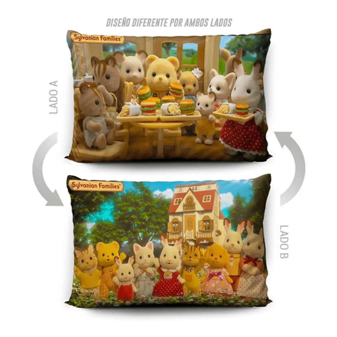 Funda De Almohada Sylvanian Families 70x45cm Vudú Love  5