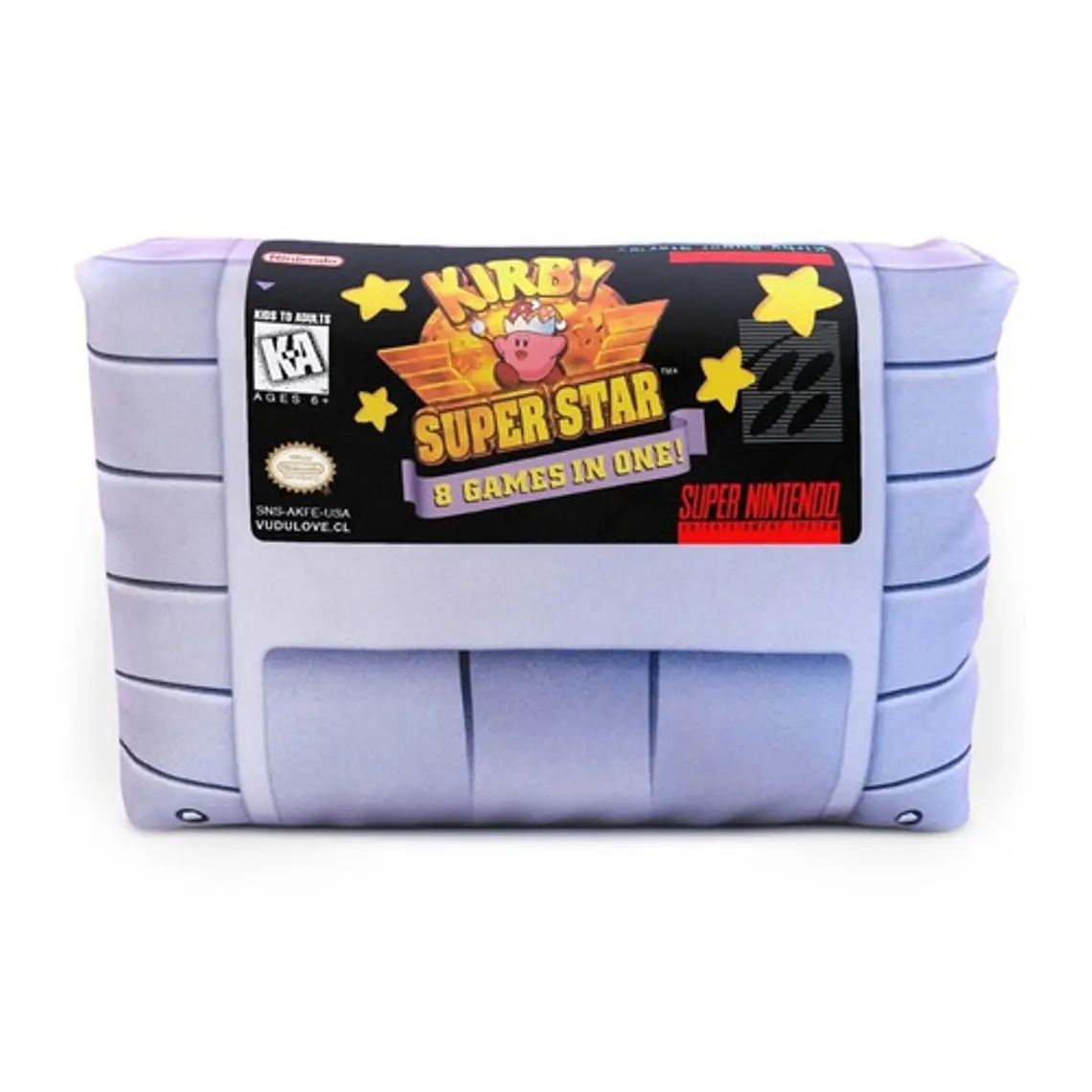 Cojín Snes Kirby Super Star 30x20cm Vudú Love 1