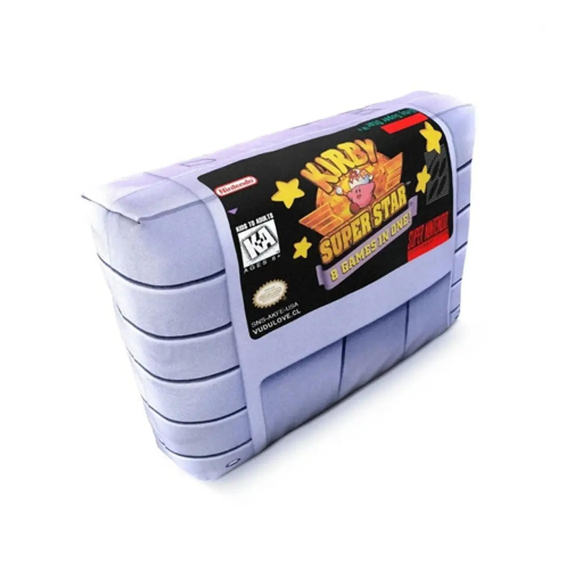 Cojín Snes Kirby Super Star 30x20cm Vudú Love 2