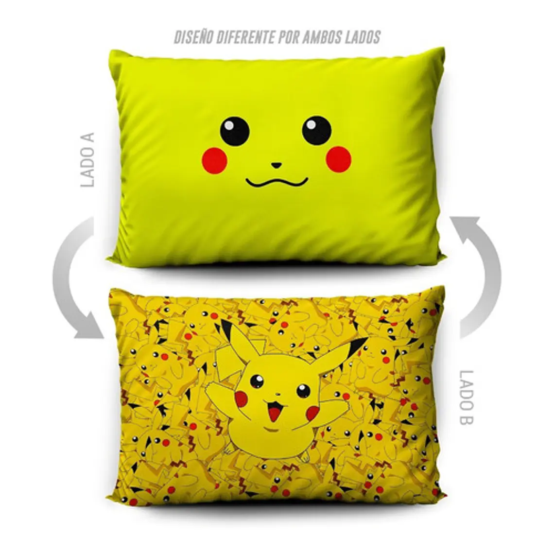 Funda De Almohada Pikachu Pokémon 70x45cm Vudú Love  5