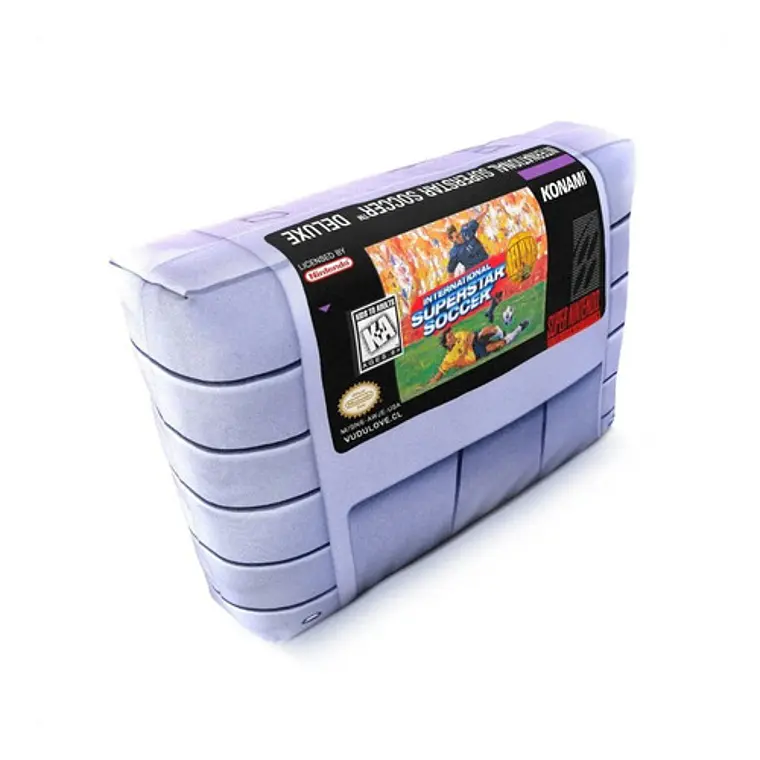 Cojín Snes International Superstar Soccer 30x20cm Vudú Love 2