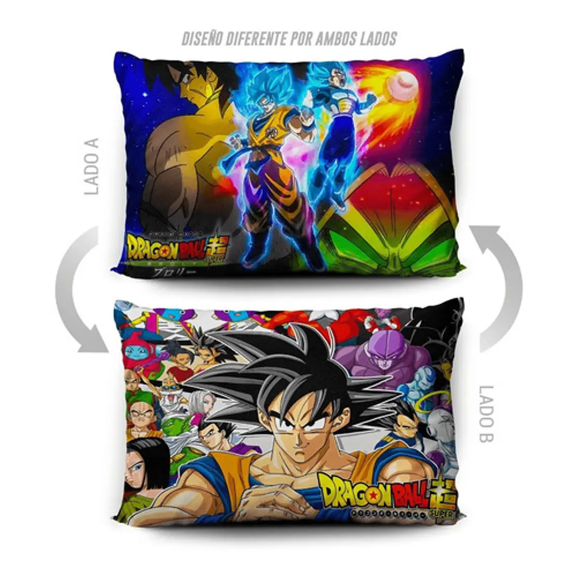 Funda De Almohada Dragon Ball Super Broly 70x45cm Vudú Love 5