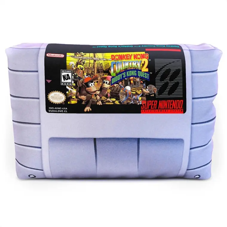 Cojín Snes Dk2 Diddy's Kong Quest 30x20cm Vudú Love 1