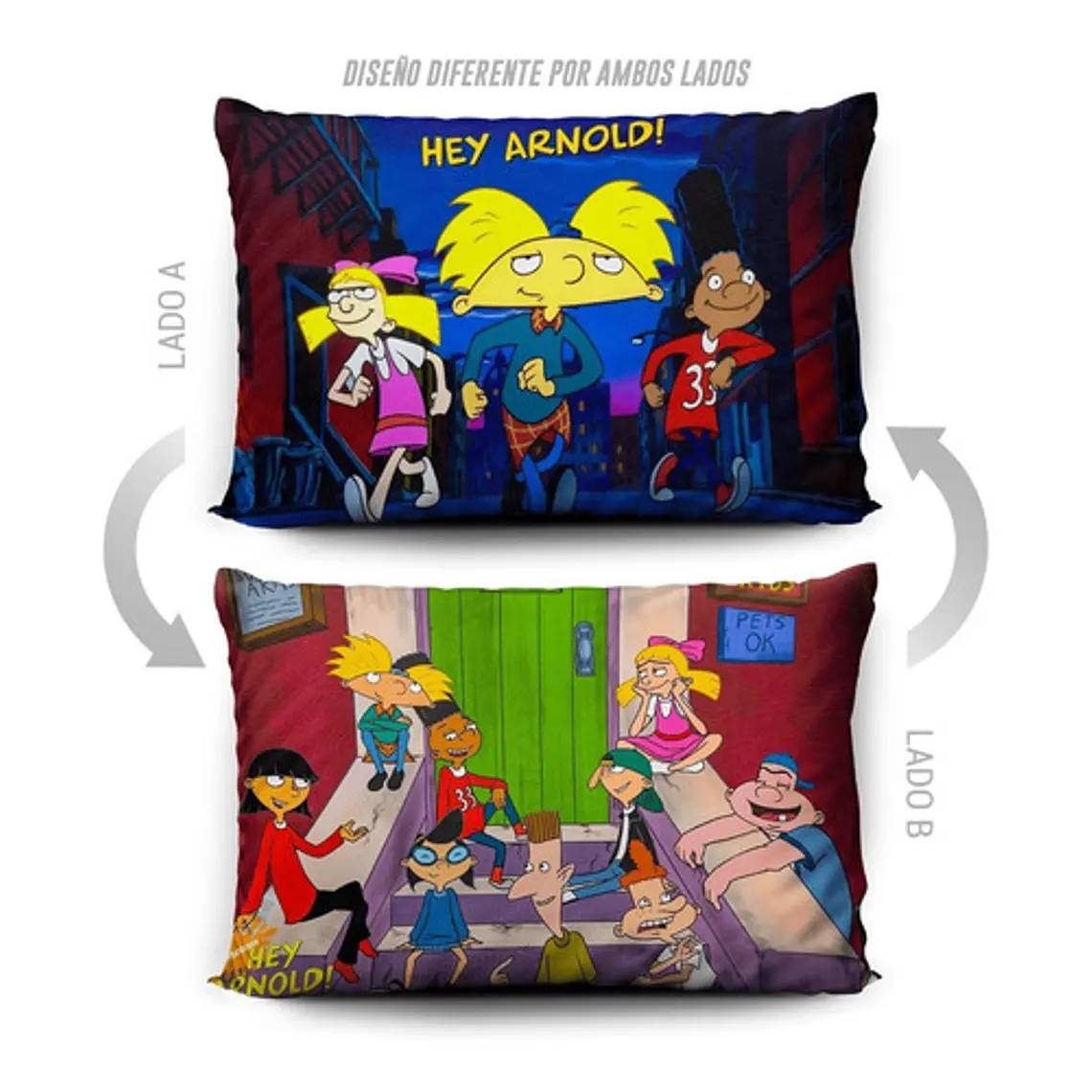 Funda De Almohada Hey Arnold 70x45cm Vudú Love  5