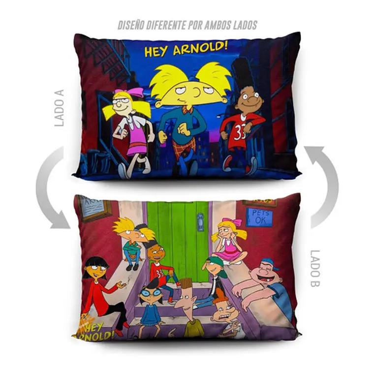 Funda De Almohada Hey Arnold 70x45cm Vudú Love  5