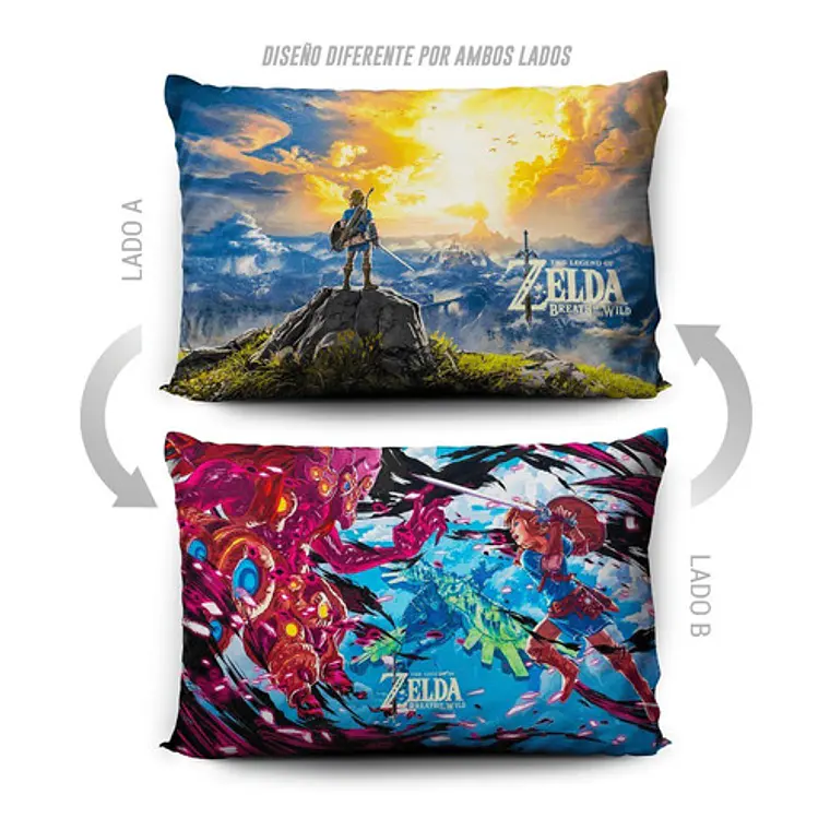 Funda De Almohada The Legend Of Zelda Bow 70x45cm Vudú Love  5