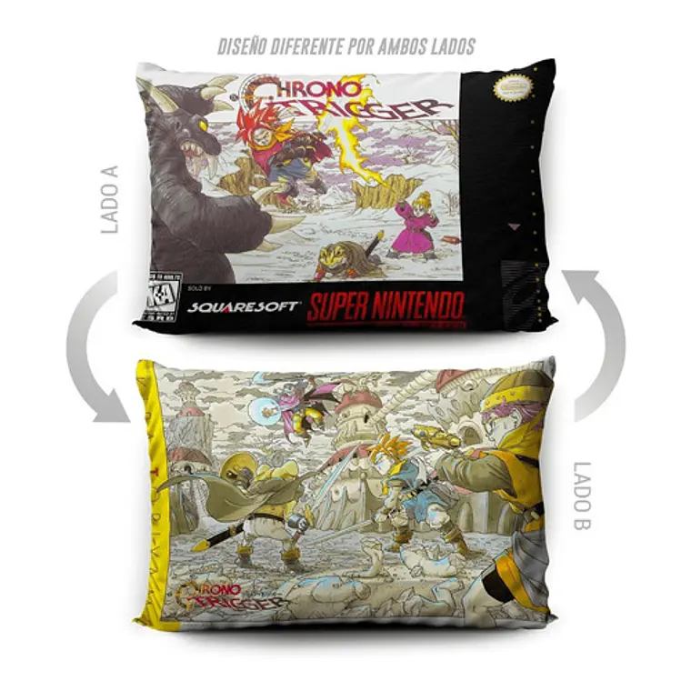 Funda De Almohada Chrono Trigger 70x45cm Vudú Love  5